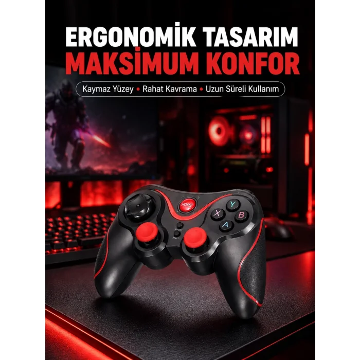 BUĞZ Rahat Kavrama ve Düşük Gecikme Teknolojili Gamepad