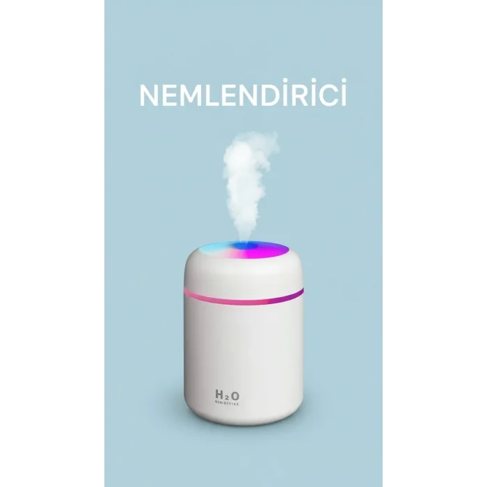 BUĞZ Rahat Nefes ve Deliksiz Uyku İçin Sessiz Hava Nemlendirici Gece Lambalı Buhar Makinesi