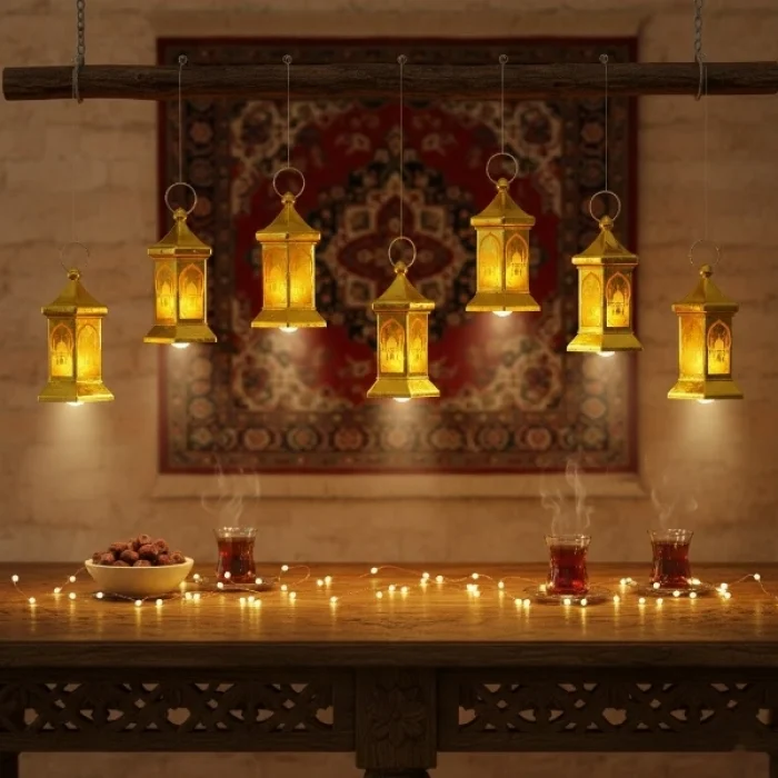 BUĞZ Ramazan Temalı Altıgen Kubbe LED Lamba