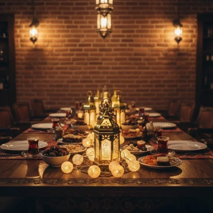 BUĞZ Ramazan Temalı Büyük Boy Altıgen Kubbe LED Lamba