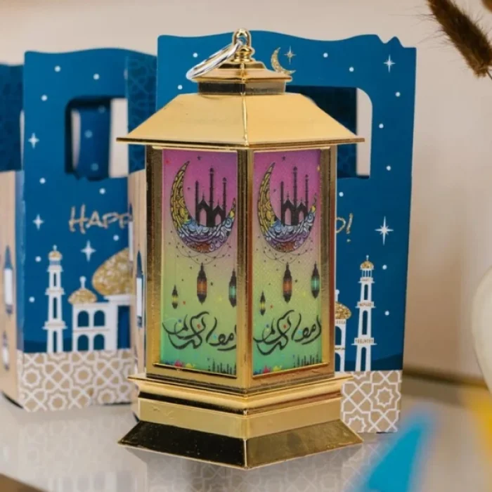 BUĞZ Ramazan Temalı Küçük Kare Kubbe LED Lamba