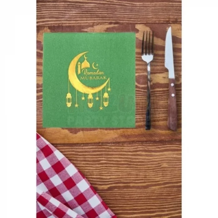 BUĞZ Ramazan Temalı Yaldız Baskılı Peçete
