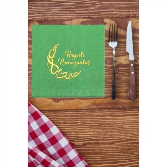 BUĞZ Ramazan Temalı Yaldız Baskılı Peçete