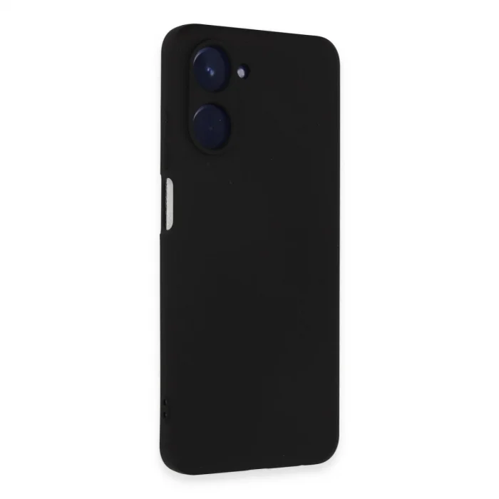 BUĞZ Realme 10 4g Kılıf Nano İçi Kadife Silikon - Siyah