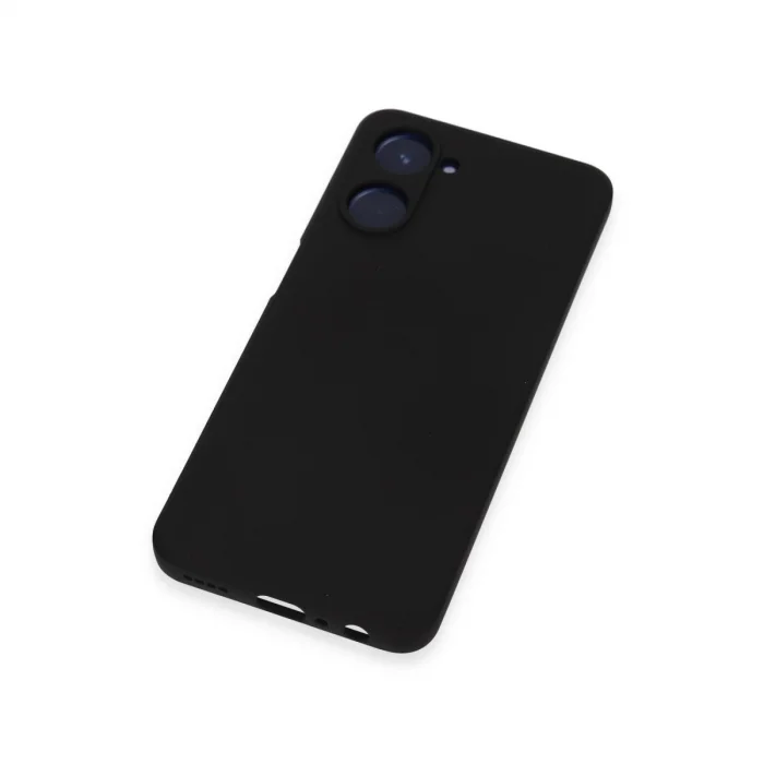 BUĞZ Realme 10 4g Kılıf Nano İçi Kadife Silikon - Siyah