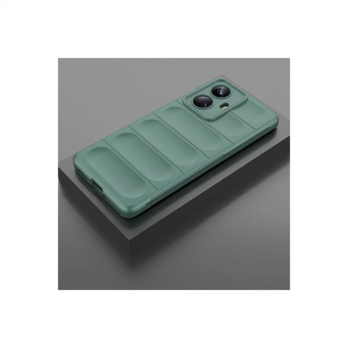 BUĞZ Realme 10 Pro 5g Kılıf Optimum Silikon - Koyu Yeşil