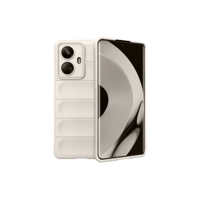 BUĞZ Realme 10 Pro 5g Kılıf Optimum Silikon - Krem