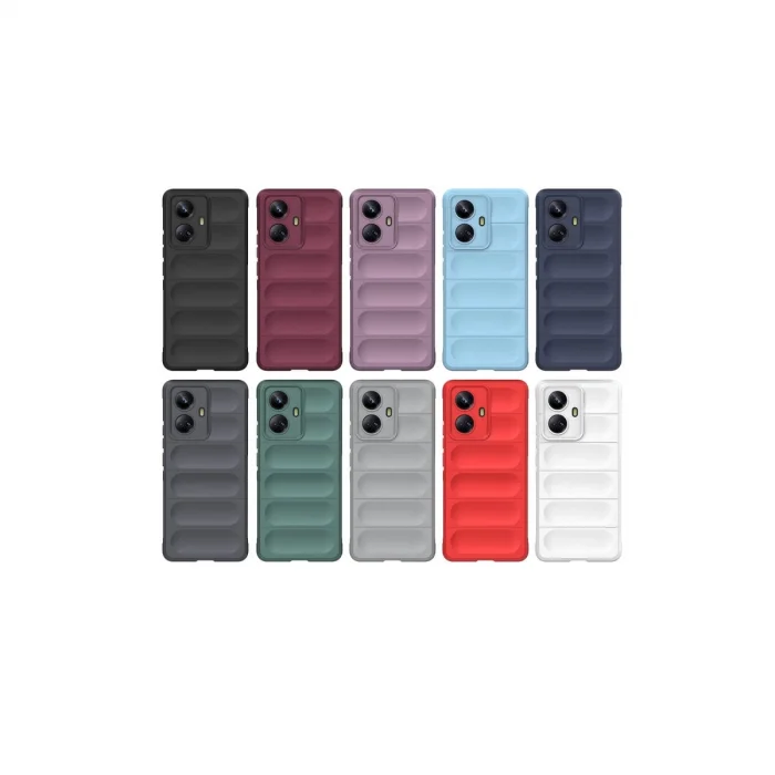 BUĞZ Realme 10 Pro 5g Kılıf Optimum Silikon - Krem