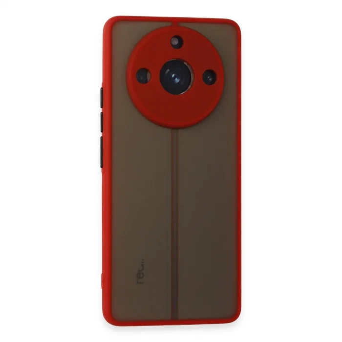 BUĞZ Realme 11 Pro Kılıf Montreal Silikon Kapak - Kırmızı