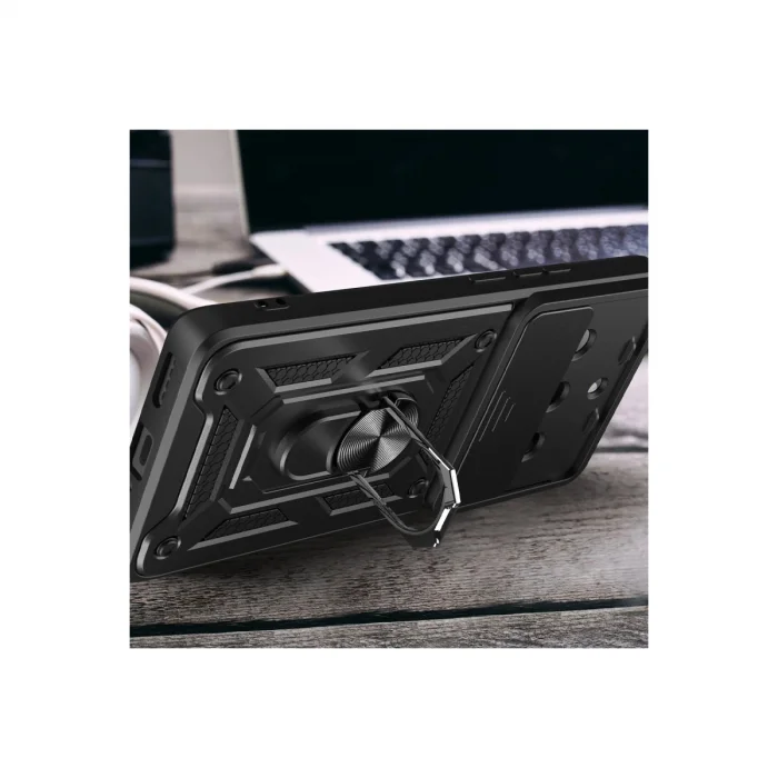 BUĞZ Realme 11 Pro Kılıf Pars Lens Yüzüklü Silikon - Kırmızı