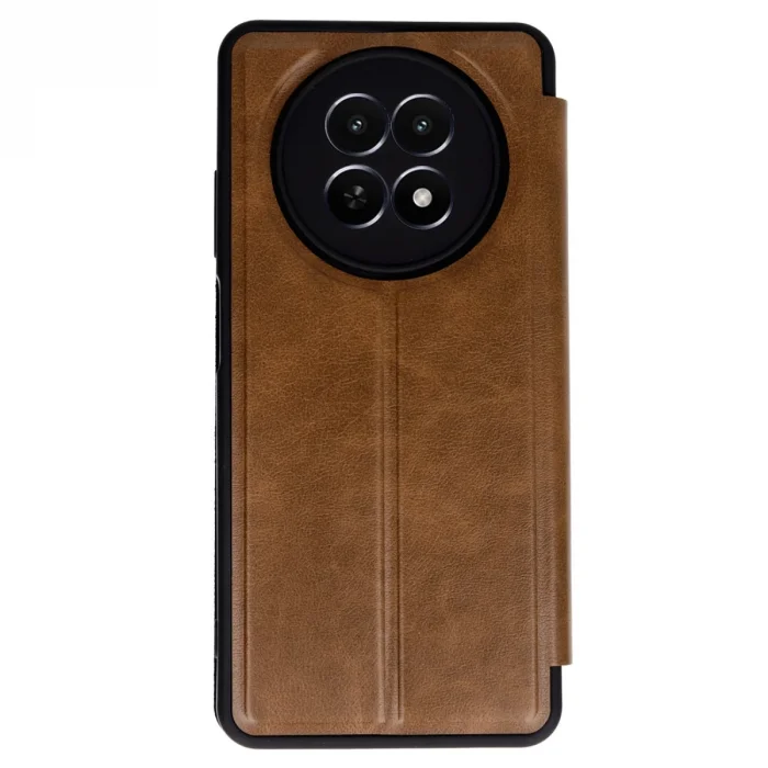 BUĞZ Realme 12 5g Kılıf Flip Cover - Taba