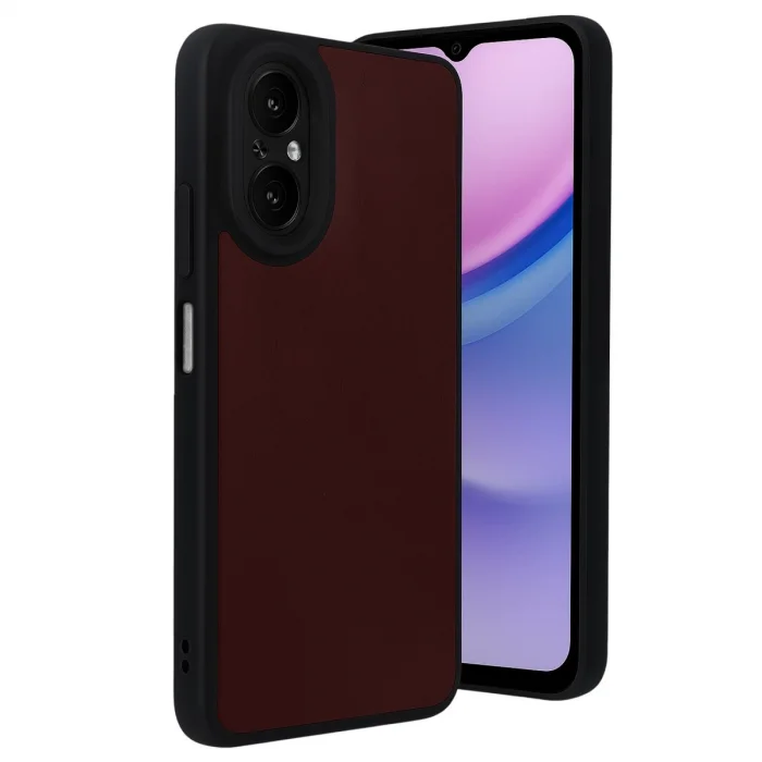 BUĞZ Realme 12 Lite Kılıf Aras Deri Kapak - Bordo