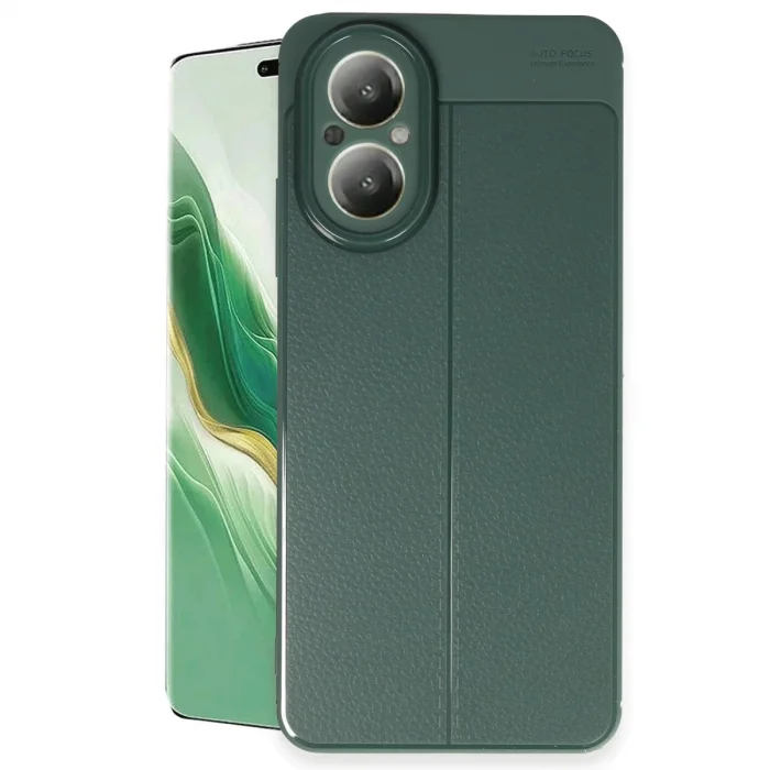 BUĞZ Realme 12 Lite Kılıf Auto Focus Kapak - Koyu Yeşil