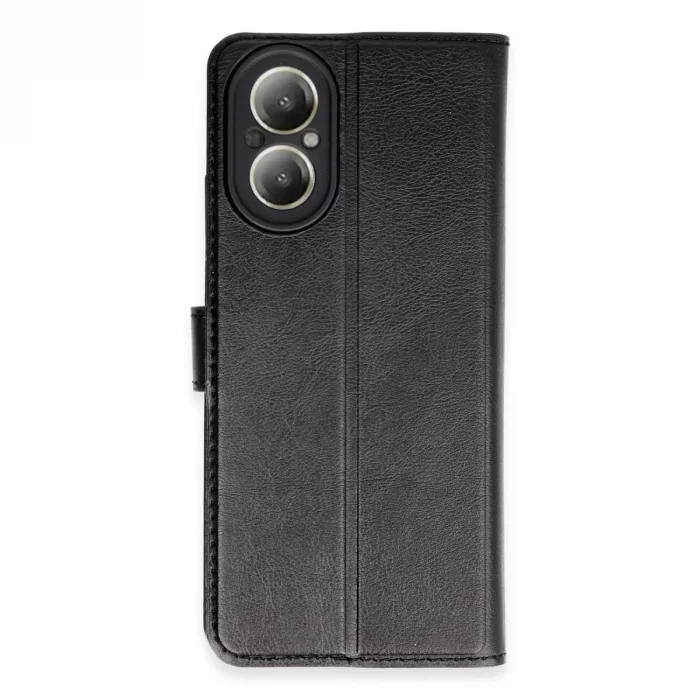 BUĞZ Realme 12 Lite Kılıf Trend S Plus Kapaklı Kılıf - Siyah