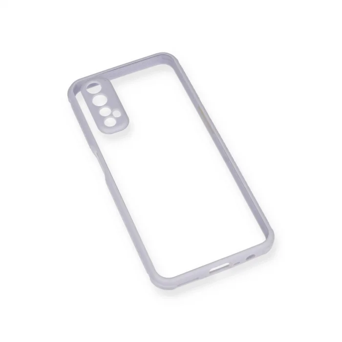 BUĞZ Realme 7 Kılıf Miami Şeffaf Silikon - Lila