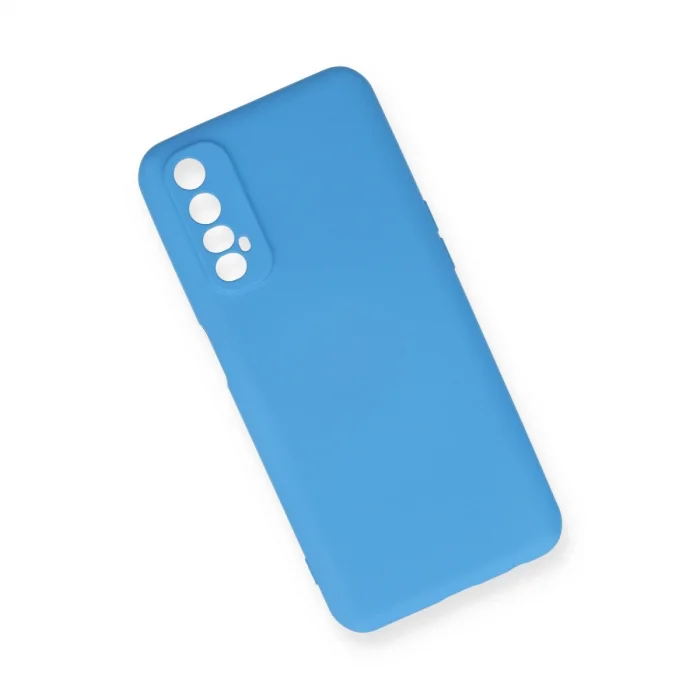 BUĞZ Realme 7 Kılıf Nano İçi Kadife Silikon - Mavi