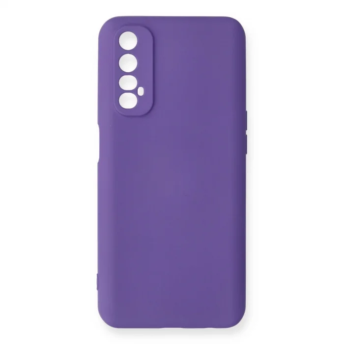 BUĞZ Realme 7 Kılıf Nano İçi Kadife Silikon - Mor