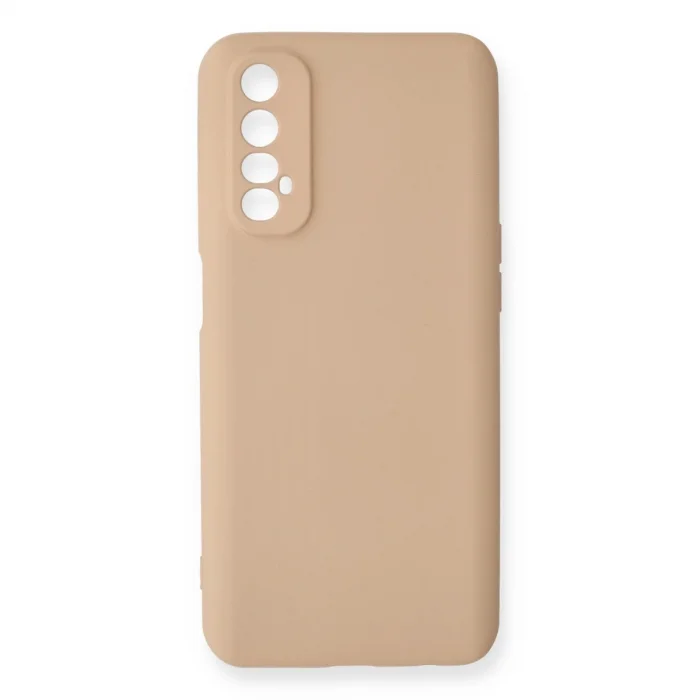 BUĞZ Realme 7 Kılıf Nano İçi Kadife Silikon - Pudra