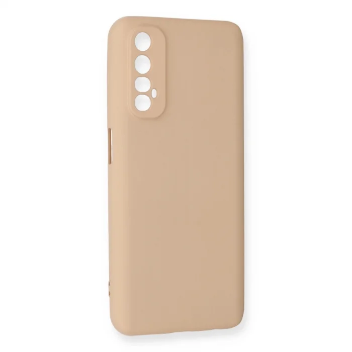 BUĞZ Realme 7 Kılıf Nano İçi Kadife Silikon - Pudra