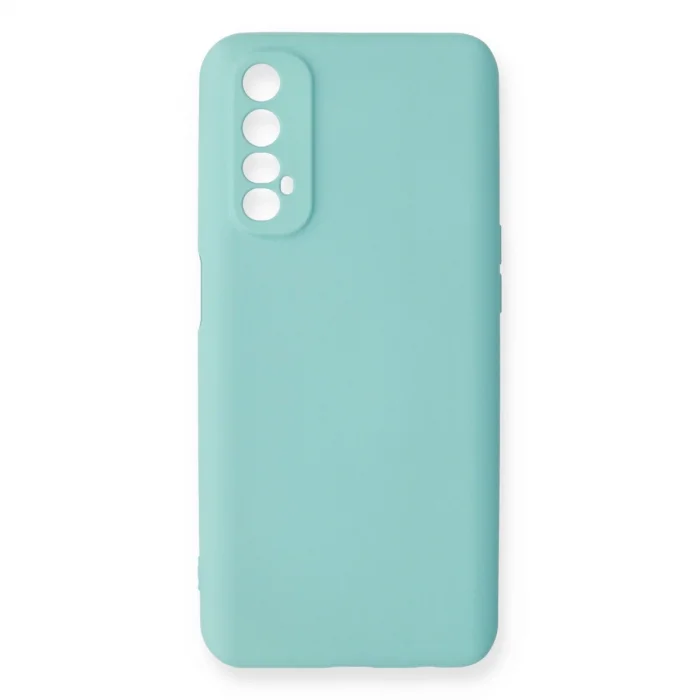 BUĞZ Realme 7 Kılıf Nano İçi Kadife Silikon - Turkuaz