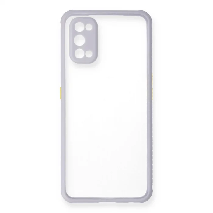 BUĞZ Realme 7 Pro Kılıf Miami Şeffaf Silikon - Lila