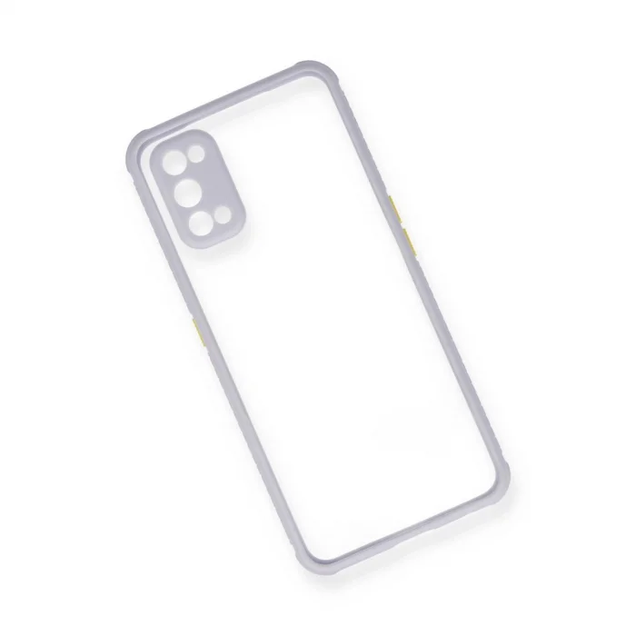 BUĞZ Realme 7 Pro Kılıf Miami Şeffaf Silikon - Lila