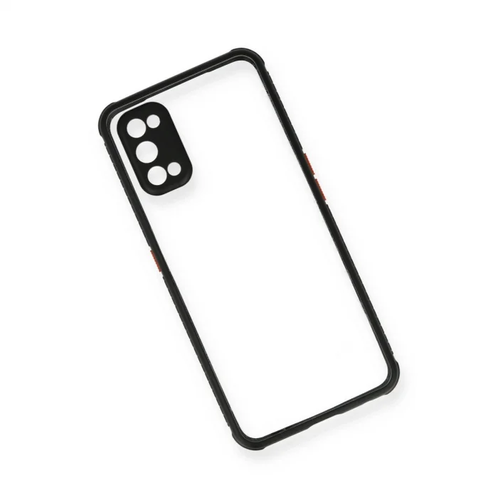 BUĞZ Realme 7 Pro Kılıf Miami Şeffaf Silikon - Siyah