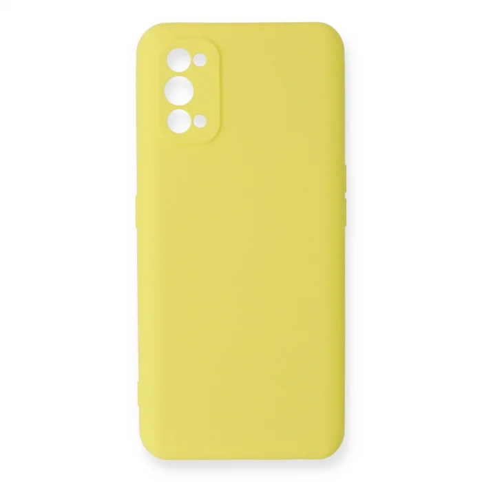 BUĞZ Realme 7 Pro Kılıf Nano İçi Kadife Silikon - Sarı