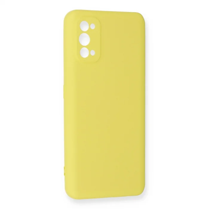 BUĞZ Realme 7 Pro Kılıf Nano İçi Kadife Silikon - Sarı