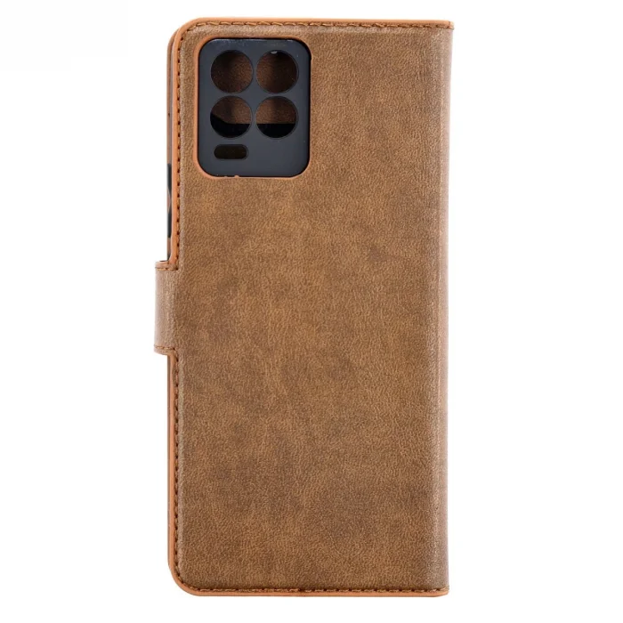 BUĞZ Realme 8 Pro Kılıf Trend S Plus Kapaklı Kılıf - Taba