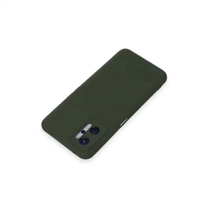 BUĞZ Realme 9i 4g Kılıf Nano İçi Kadife Silikon - Koyu Yeşil