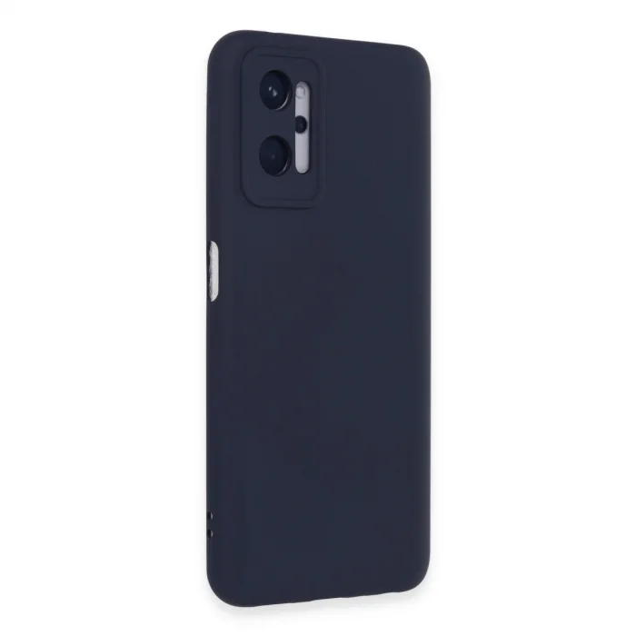 BUĞZ Realme 9i 4g Kılıf Nano İçi Kadife Silikon - Lacivert