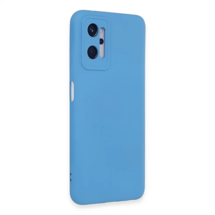 BUĞZ Realme 9i 4g Kılıf Nano İçi Kadife Silikon - Mavi