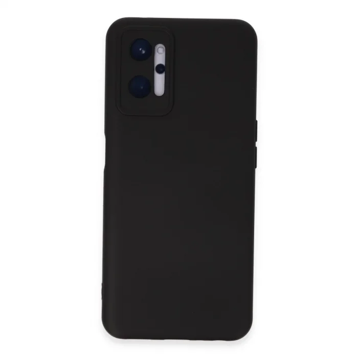 BUĞZ Realme 9i 4g Kılıf Nano İçi Kadife Silikon - Siyah