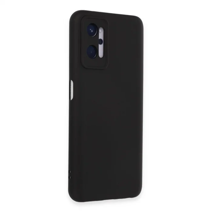 BUĞZ Realme 9i 4g Kılıf Nano İçi Kadife Silikon - Siyah