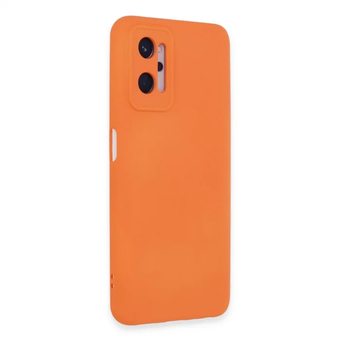 BUĞZ Realme 9i 4g Kılıf Nano İçi Kadife Silikon - Turuncu