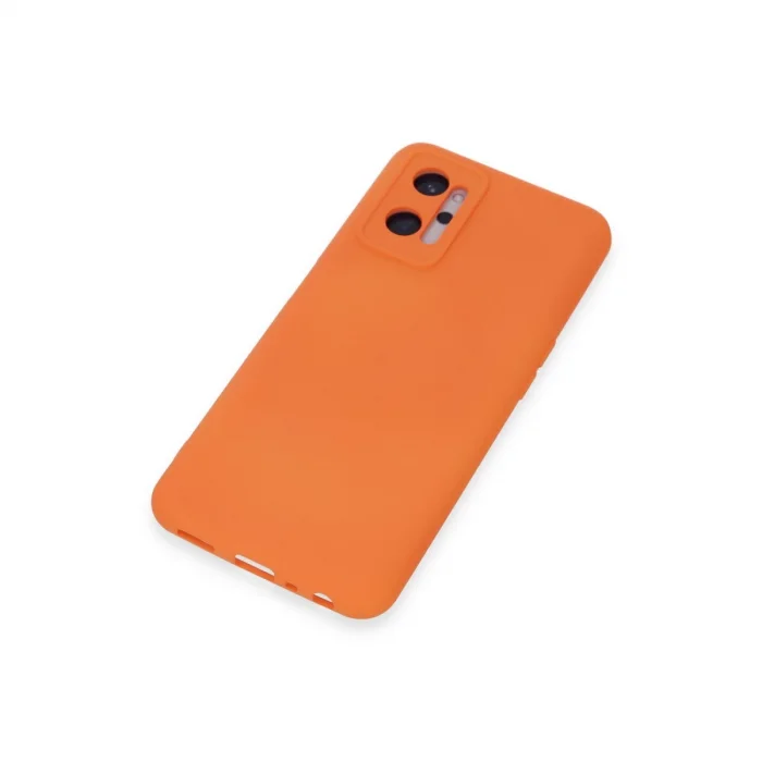 BUĞZ Realme 9i 4g Kılıf Nano İçi Kadife Silikon - Turuncu