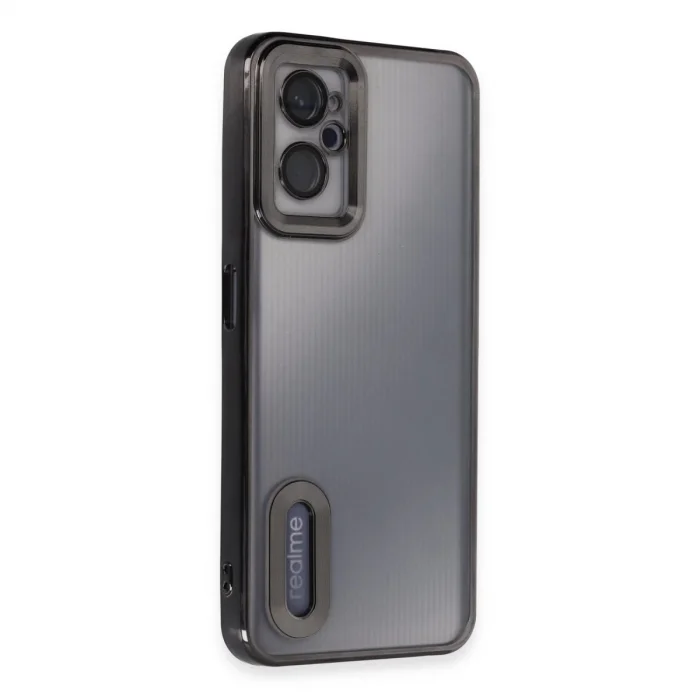 BUĞZ Realme 9i 4g Kılıf Slot Silikon - Siyah