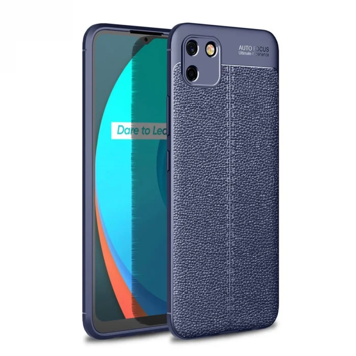 BUĞZ Realme C11 2021 Kılıf Auto Focus Kapak - Lacivert