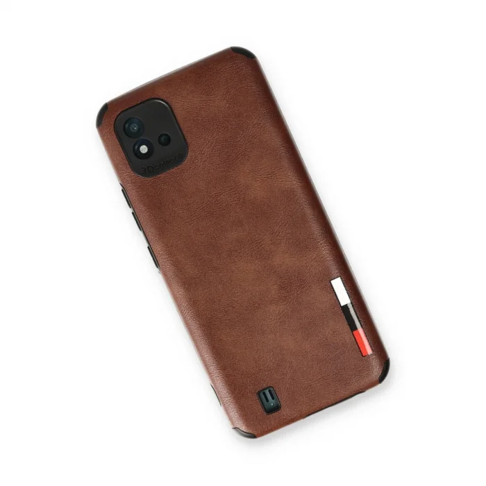 BUĞZ Realme C11 2021 Kılıf Loop Deri Silikon - Kahverengi