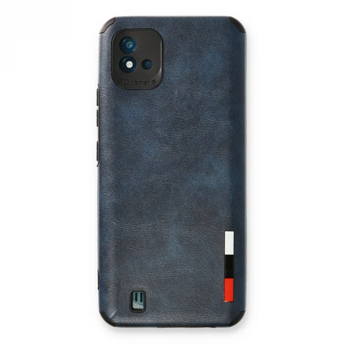 BUĞZ Realme C11 2021 Kılıf Loop Deri Silikon - Lacivert