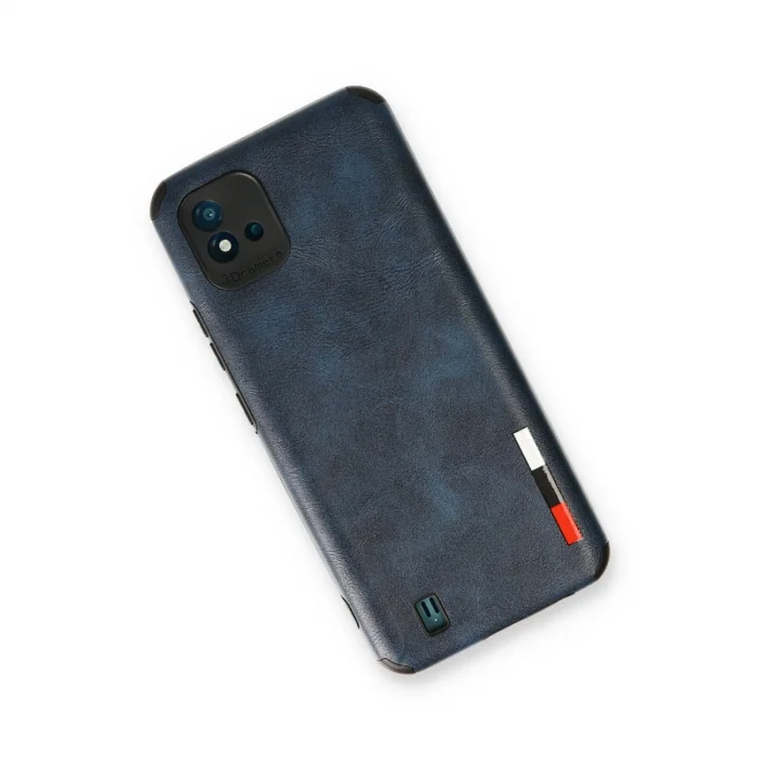 BUĞZ Realme C11 2021 Kılıf Loop Deri Silikon - Lacivert