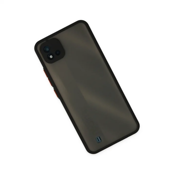 BUĞZ Realme C11 2021 Kılıf Montreal Silikon Kapak - Siyah