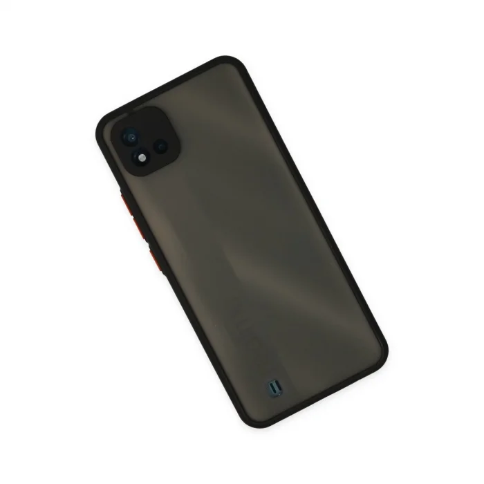 BUĞZ Realme C11 2021 Kılıf Montreal Silikon Kapak - Siyah
