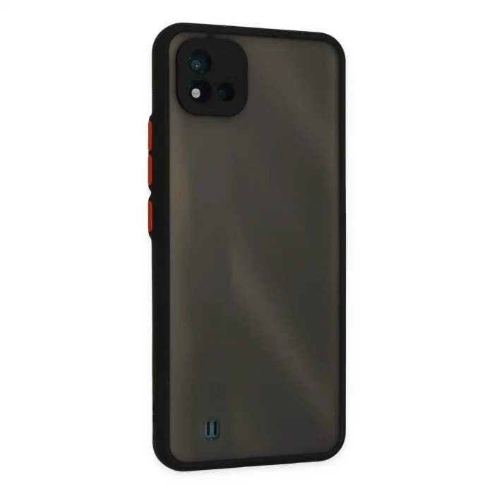 BUĞZ Realme C11 2021 Kılıf Montreal Silikon Kapak - Siyah