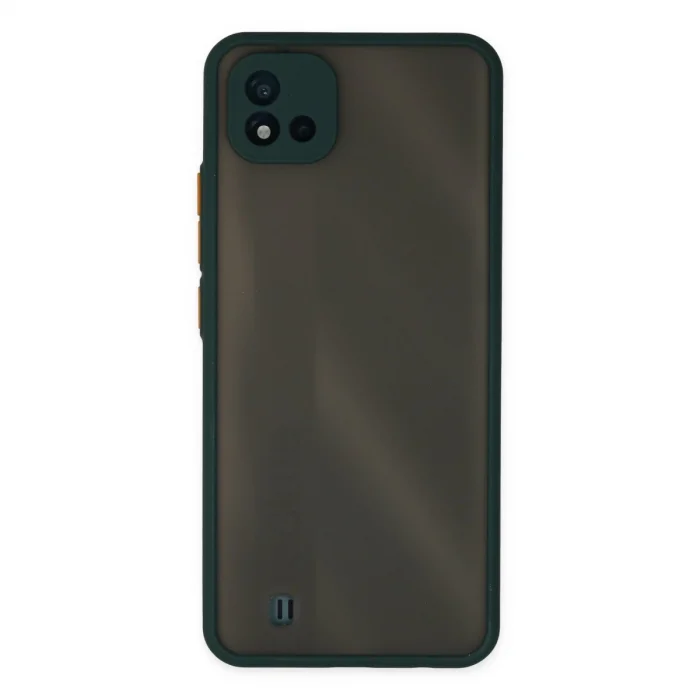 BUĞZ Realme C11 2021 Kılıf Montreal Silikon Kapak - Yeşil