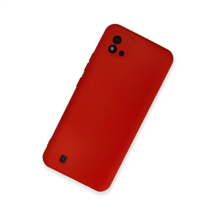 BUĞZ Realme C11 2021 Kılıf Nano İçi Kadife Silikon - Kırmızı