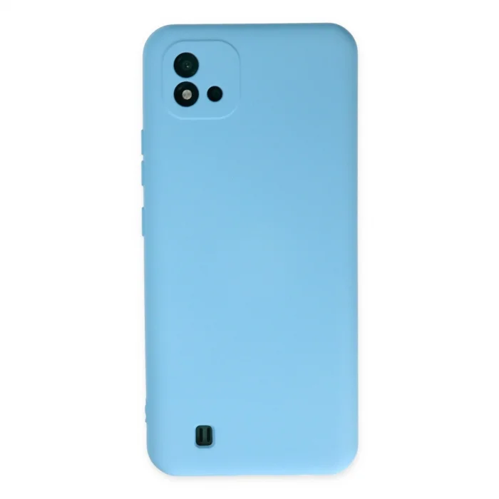 BUĞZ Realme C11 2021 Kılıf Nano İçi Kadife Silikon - Mavi