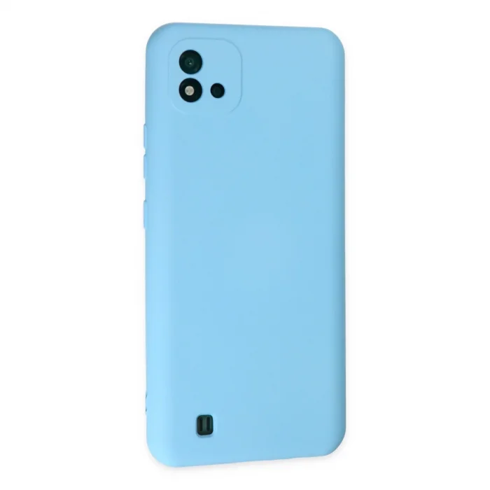 BUĞZ Realme C11 2021 Kılıf Nano İçi Kadife Silikon - Mavi