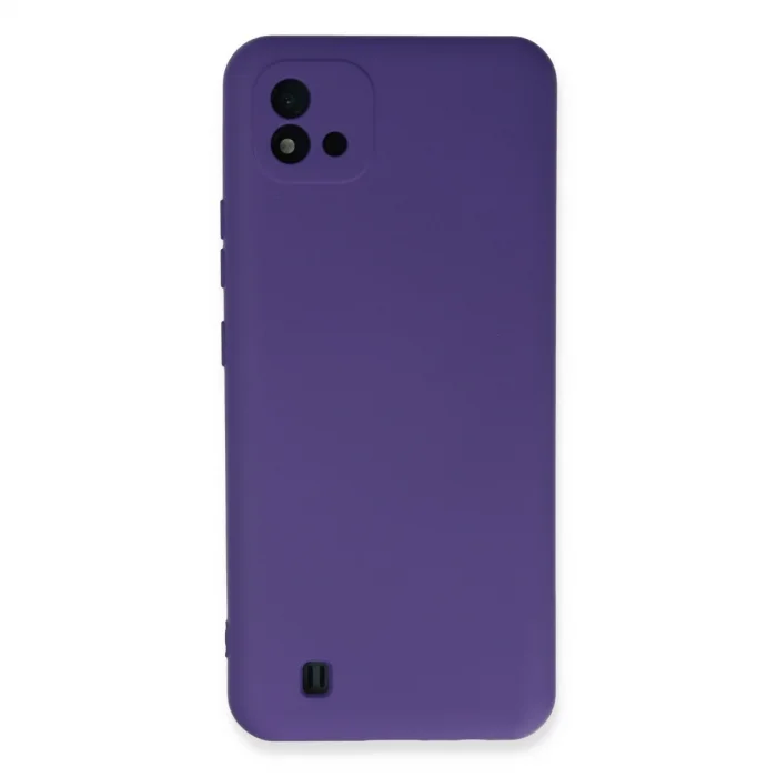 BUĞZ Realme C11 2021 Kılıf Nano İçi Kadife Silikon - Mor